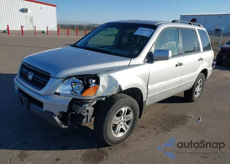 2005 Honda Pilot Ex-L from USA, damaged, VIN 5FNYF18555B028683